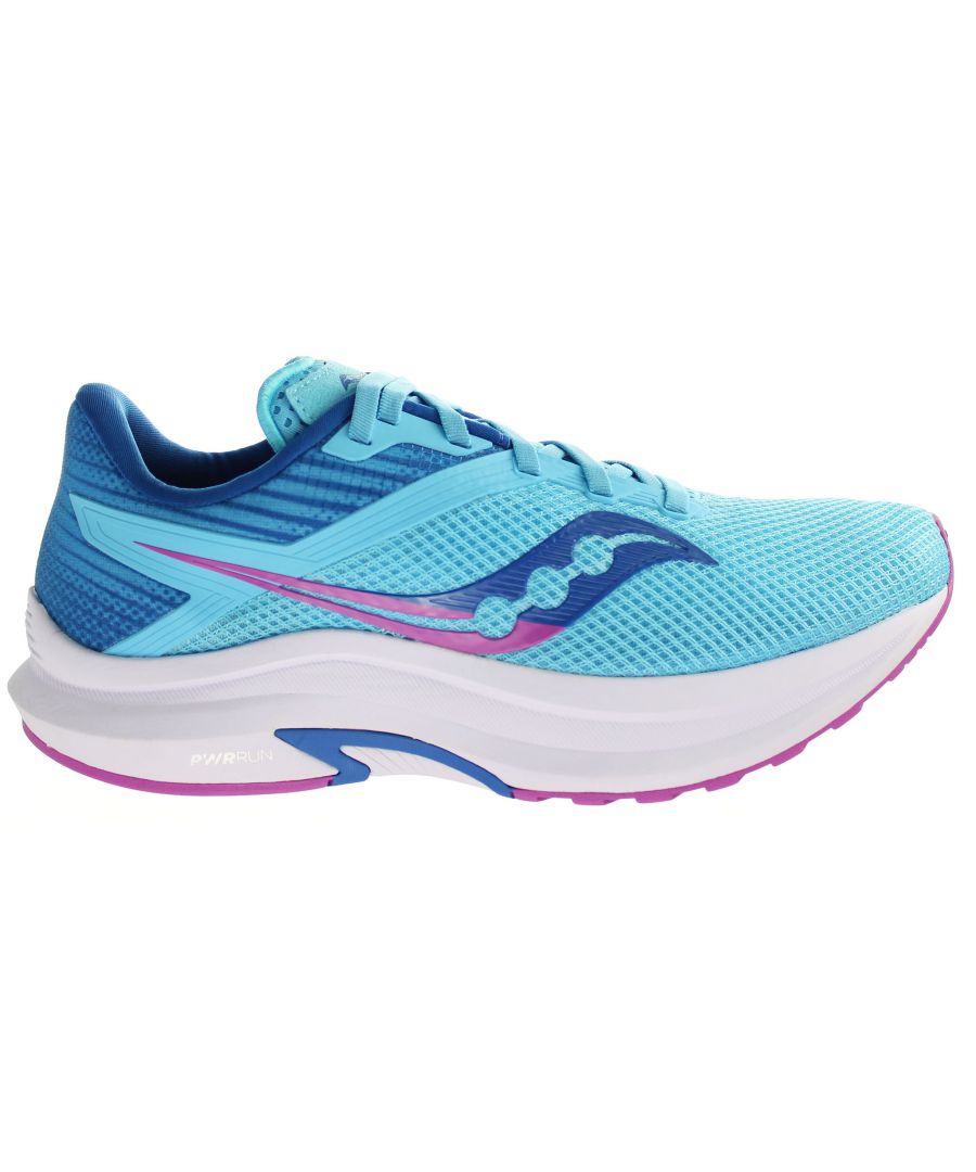 saucony axon blue womens running trainers - size uk 9.5