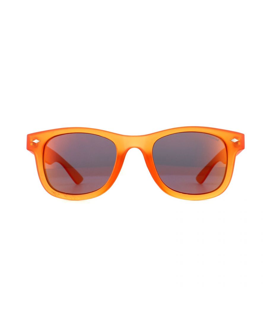 Image for Polaroid Kids Sunglasses PLD 8009/N IMT OZ Orange Orange Red Mirror Polarized