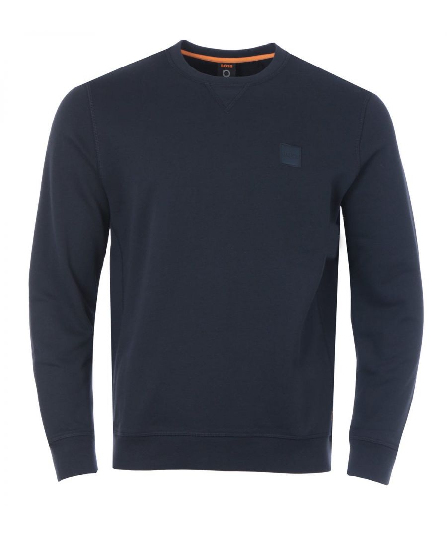 An everyday piece to elevate your off-duty look from BOSS . This contemporary crew neck sweatshirt is crafted from sustainably sourced made in Africa cotton French terry, cut to a relaxed fit providing comfortable all day wear. Featuring a classic crew neck design with a v-neck insert for a vintage look and ribbed trims. Finished with the iconic BOSS woven patch at the chest.Cotton made in Africa - an initiative of the Aid by Trade Foundation, one of the world\'s leading standards for sustainably produced cotton.Relaxed Fit, Pure Cotton French Terry, Classic Crew Neck, V-Neck Insert, Ribbed Cuffs & HemBOSS Branding. Style & Fit:Relaxed Fit, Fits True to Size. Composition & Care:100% Cotton, Machine Wash.