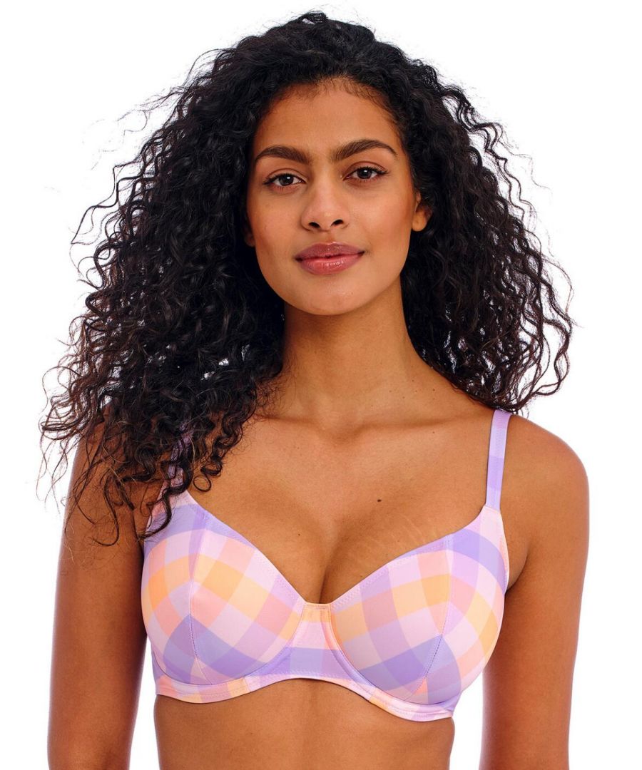 Freya Womens Harbour Island Plunge Bikini Top - Multicolour Polyamide - Size 34DD