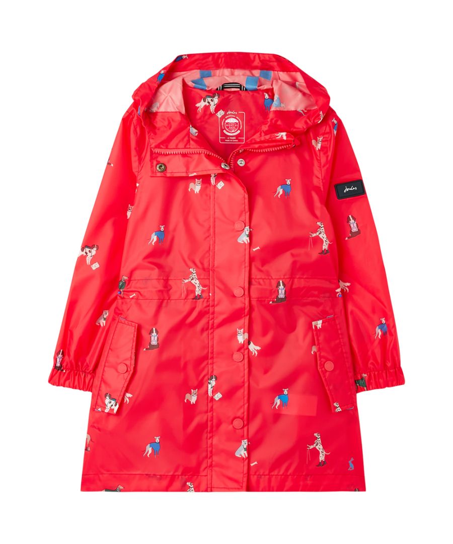 Image for Joules Girls Golightly Hooded Waterproof Packable Coat