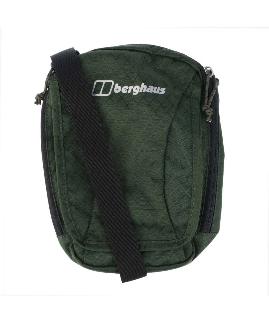 Berghaus Organised Mule Large Cross Over Bag in green.- Detachable straps.- Internal zipped main compartment with back zipped pocket.- Hook and loop fastening front pocket.- Stretch mesh section.- Pen-pencil holder.- Internal key clip.- 100% Recycled Polyester.- Ref: 422438BP5