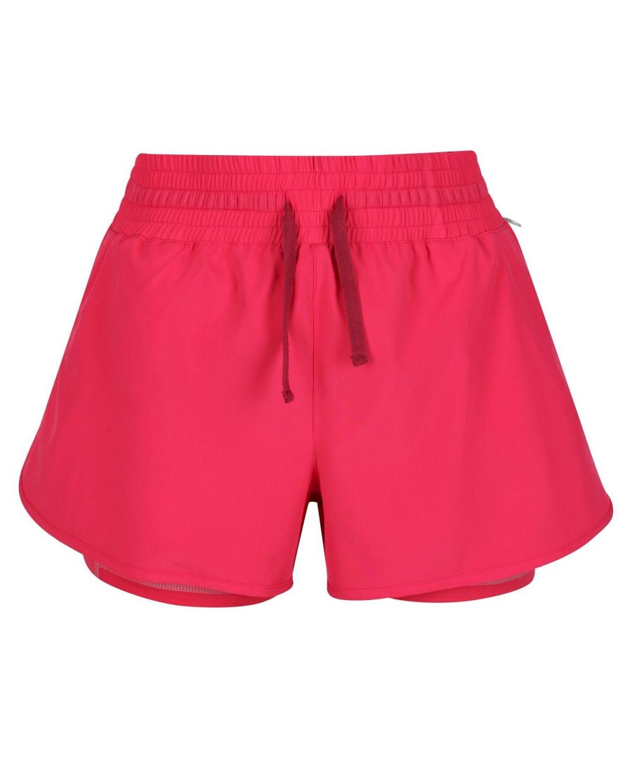 Image for Regatta Womens/Ladies Hilston 2 in 1 Shorts (Rethink Pink)