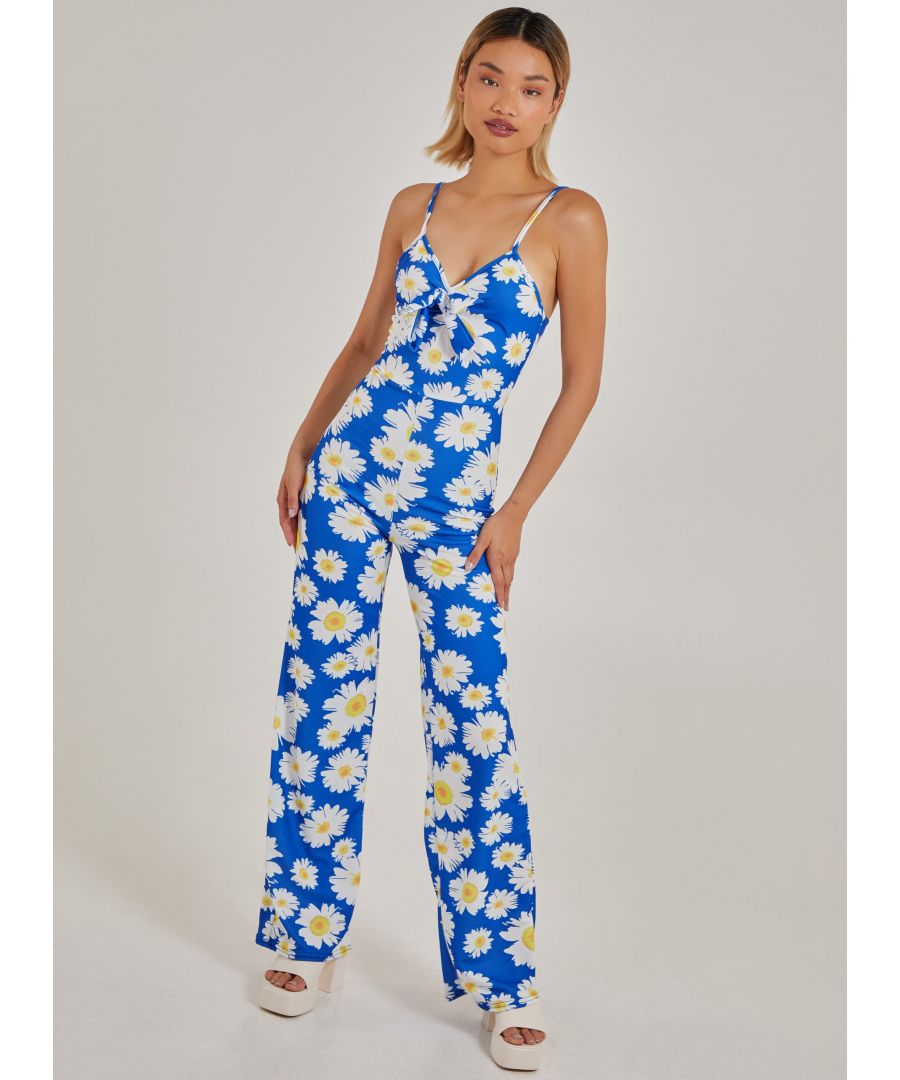 Amp up your outfit with this must-have. Say goodbye to the dilemmas of what to wear with this floral jumpsuit. Dressed up or going more casual? This is perfect for work or play. 95% Polyester, 5% ElastaneMade in the UKWash With Similar ColoursIron On ReverseDo Not Dry CleanModel wearing size SModel height: 5'9