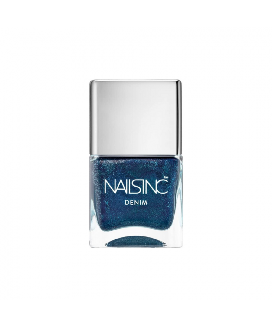 Award-winning beauty brand known for its' nail salons, catwalk-inspired innovations, fashion-forward collaborations and immaculate manicures and pedicures. Nails Inc London Denim Effect Nail Polish 14ml - Bermondsey - Please note UK shipping only.