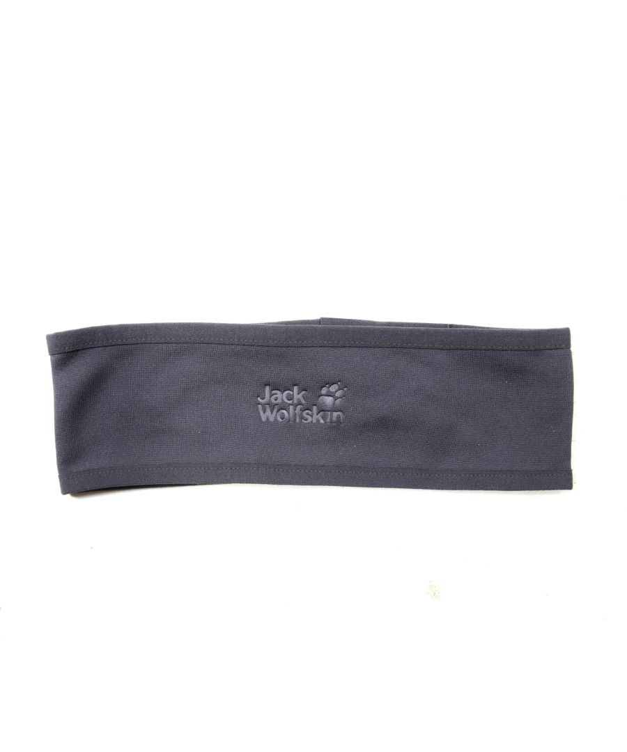 The Jack Wolfskin Dynamic Headband offers added ear warmth without the bulk.  With a sretch construction for fit and can easily fit under cycle helmets to keeps your ears warm while you ride.  With a quick dry materal that wicks sweat and is Detailed with a Jack Wolfskin logo detail.  One size.