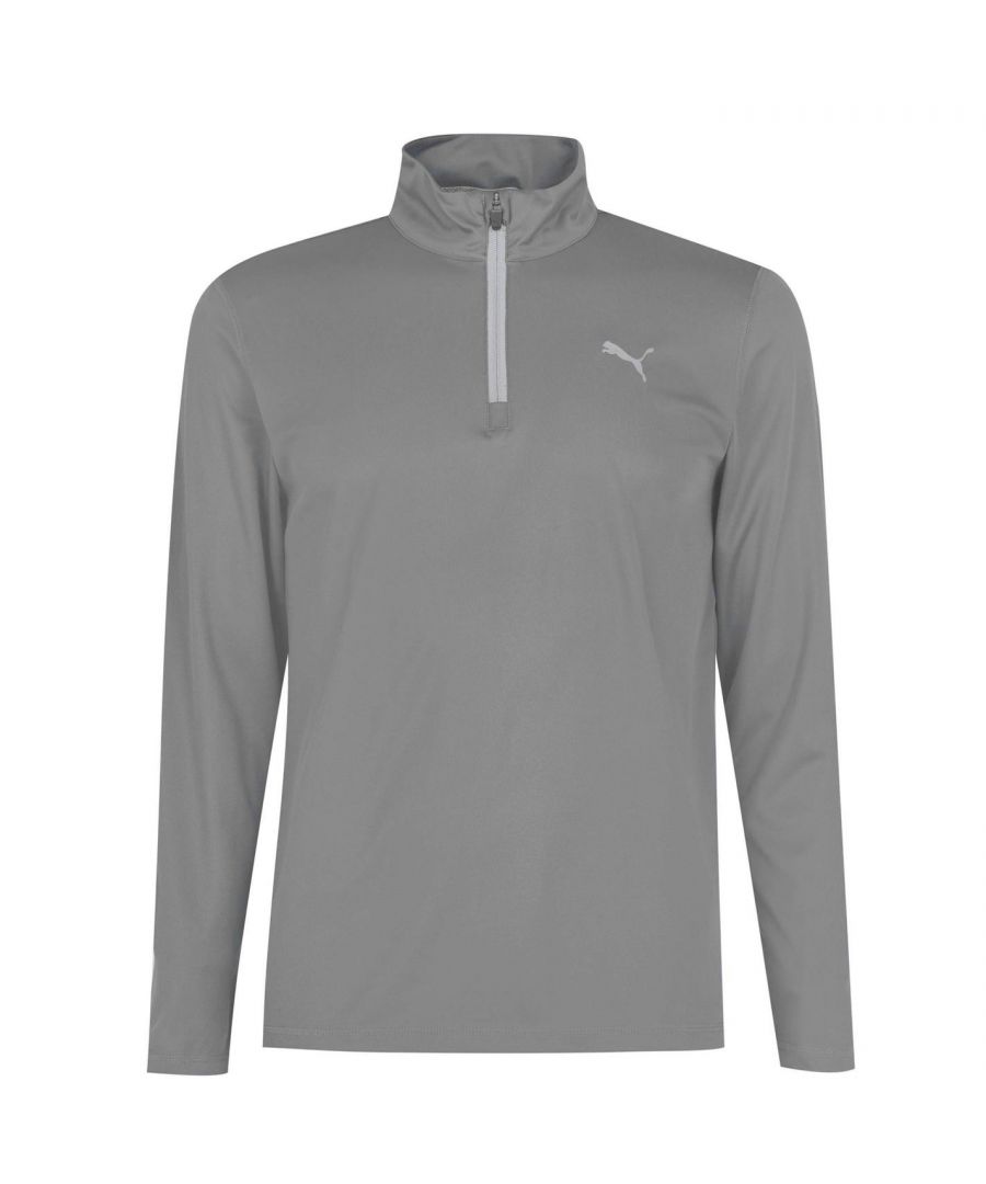 Image for Puma Mens Icon Zip Top Long Sleeve High Neck Outerwear