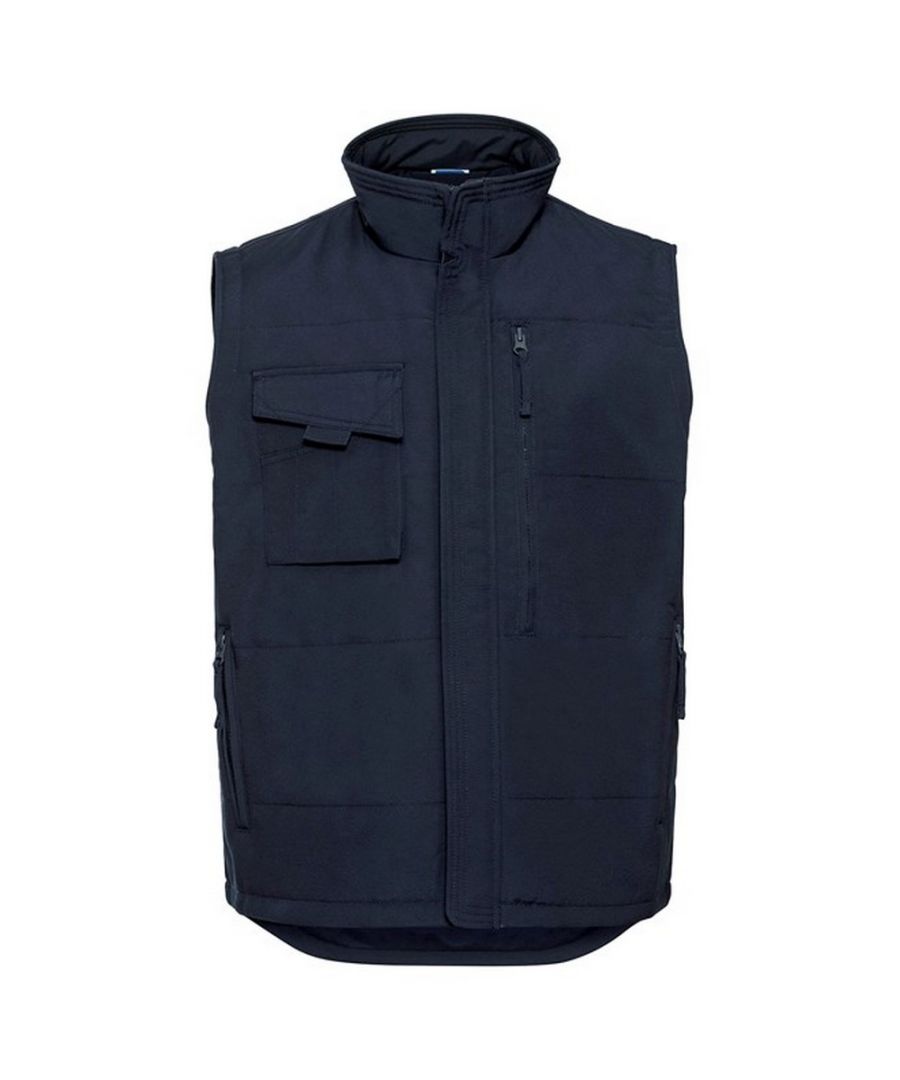 Russell Athletic Mens Heavy Duty Gilet (French Navy) - Size Small