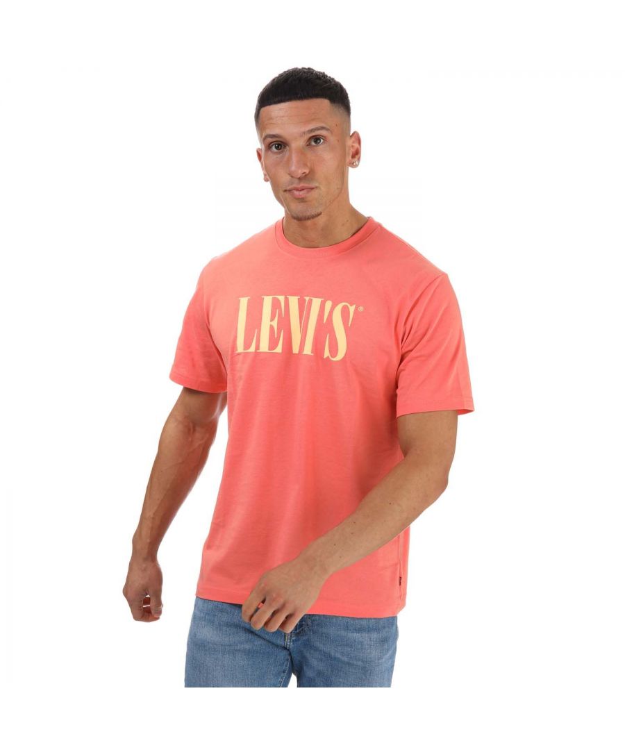Image for Men's Levis Relaxed Fit T-Shirt in Coral
