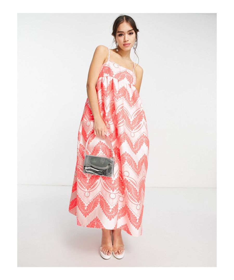 Dresses by ASOS EDITION All dressed up Square neck Adjustable straps Trapeze cut Regular fit  Sold By: Asos
