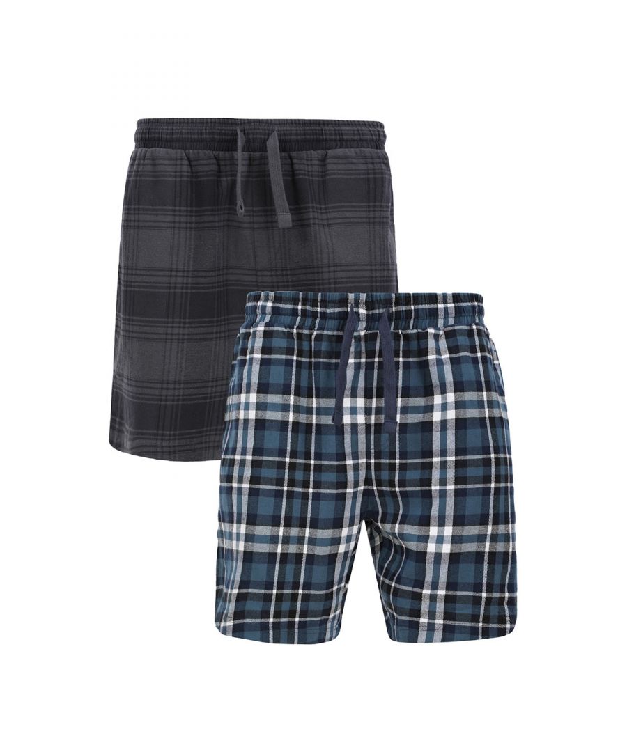 This 2 pack from Threadbare comprises of two pairs of flannel shorts. These shorts are super comfortable and perfect for lounging at home or bedtime.
