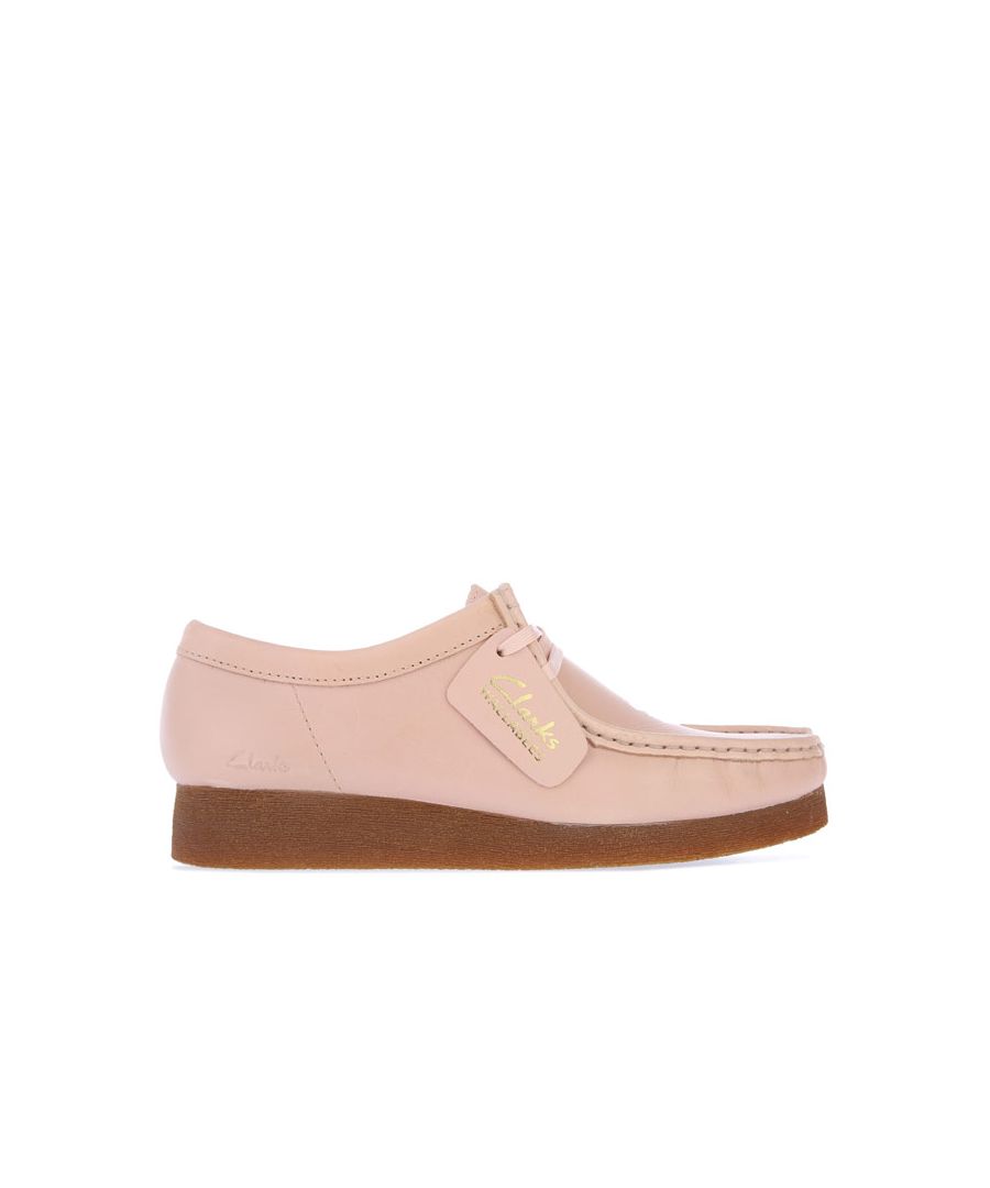 Image for Women's Clarks Wallabee 2 Leather Shoes in Pink