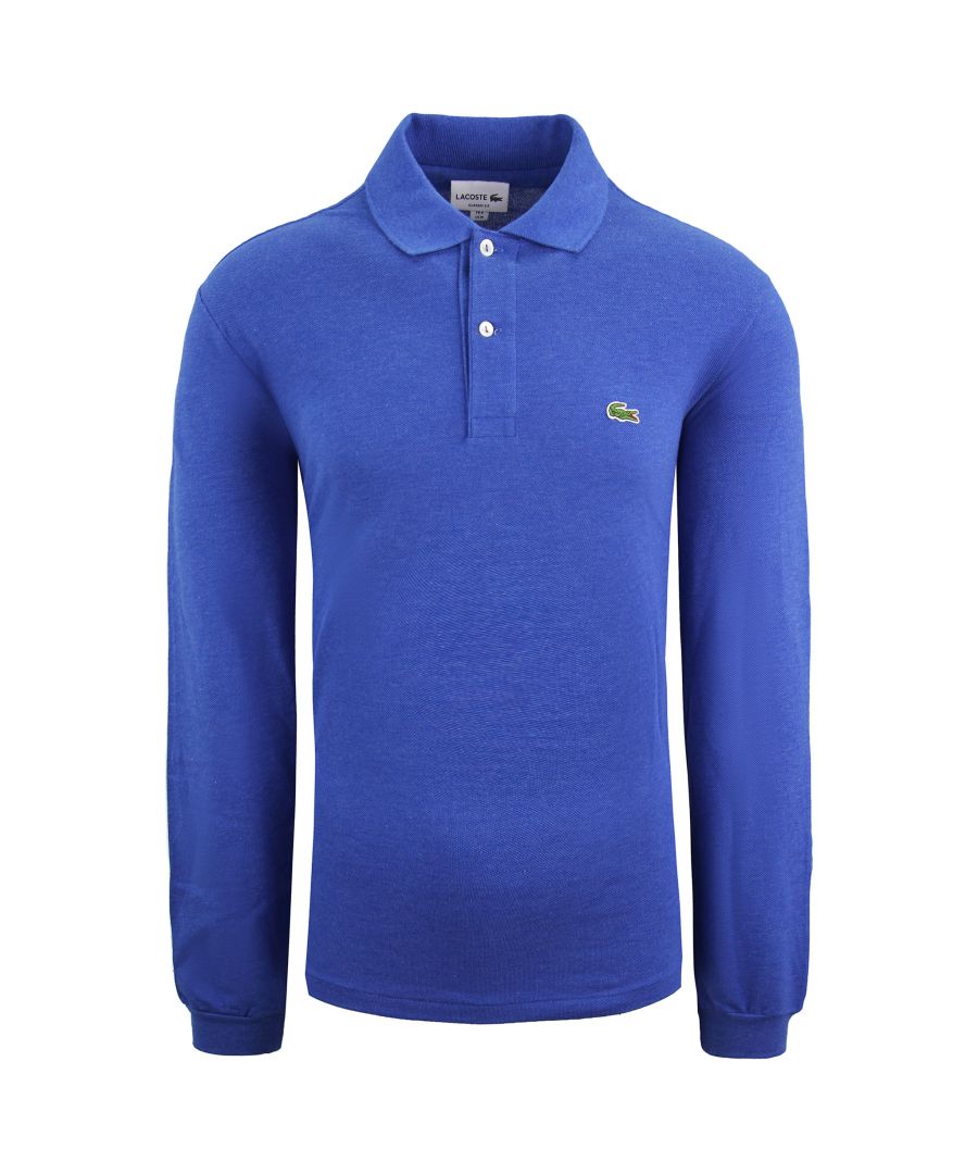 Lacoste Classic Fit Mens Blue Polo Shirt Cotton - Size 4XL