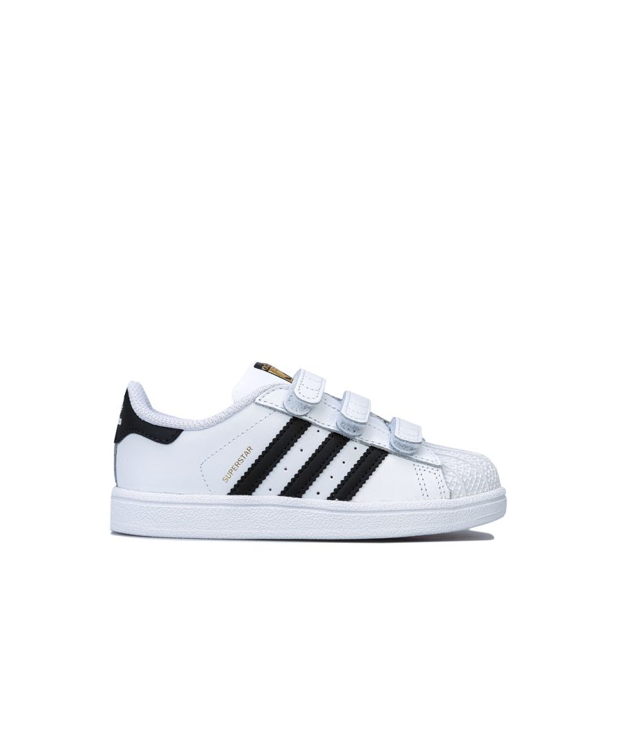 Image for Boy's adidas Originals Infant Superstar CF Trainers in White Black