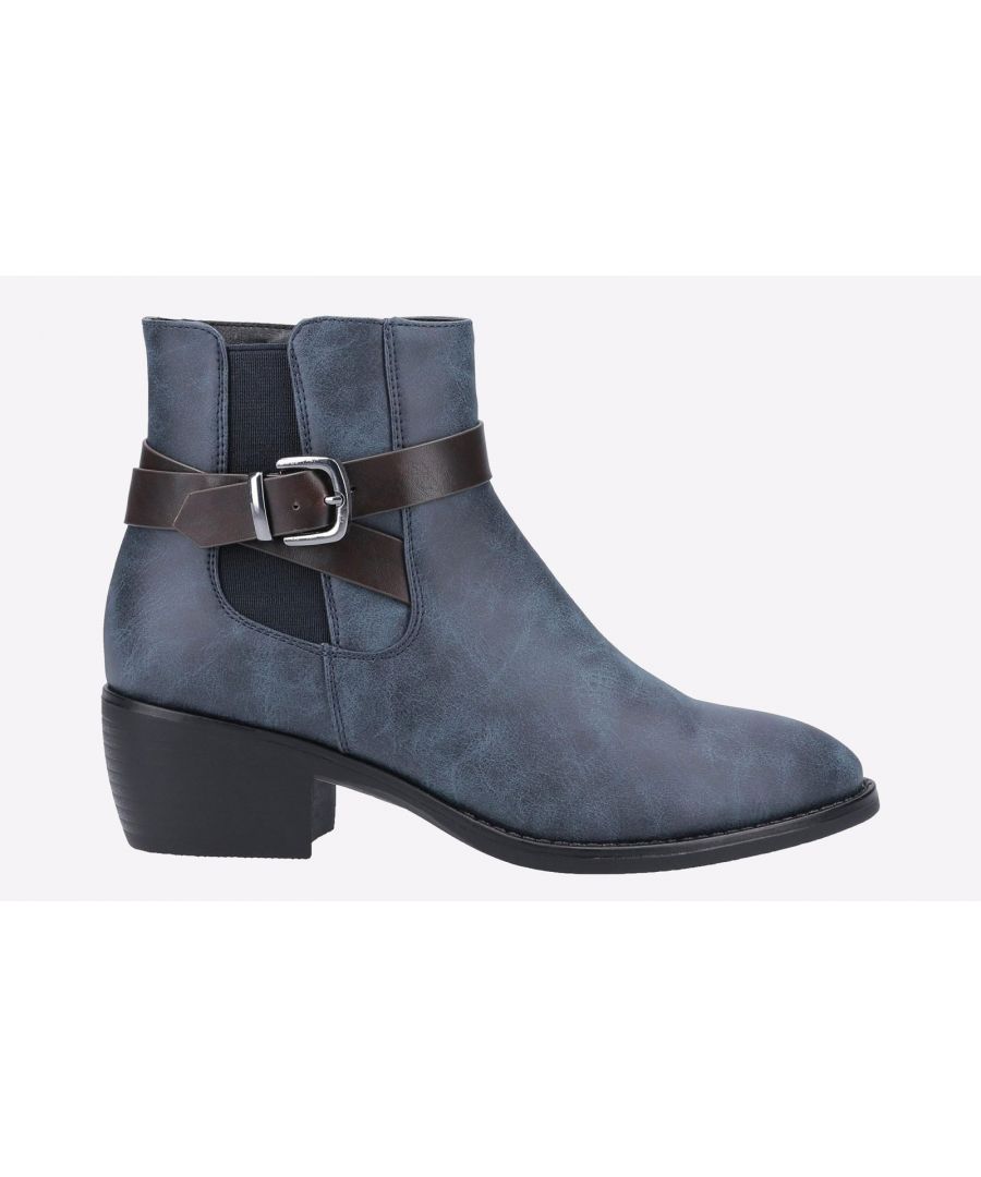 Divaz Womens Farrah Ankle Boot in Blue - Size 37 - Womens Boots Ankle