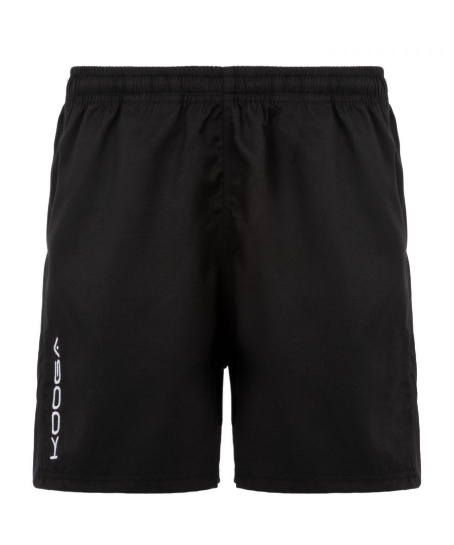 Kooga Performance Shorts Mens - These Kooga Performance Shorts are crafted with an elasticated waistband and drawstring fastening for a secure fit. They feature sweat wicking technology to keep the skin cool, dry and comfortable and are a lightweight. These shorts are designed with a signature logo and are complete with Kooga branding. > Rise: Mid Rise > Length: Above The Knee > Type of Trouser Fly: Elasticated Waist > Pockets: No Pockets > Belt Feature: Belt Not Included > Fit Type: Regular Fit > Pattern: Plain > Body Fit: Standard > Fabric: Polyester > Care Instructions: Machine Washable, Follow Care Instructions > Style: Rugby Shorts