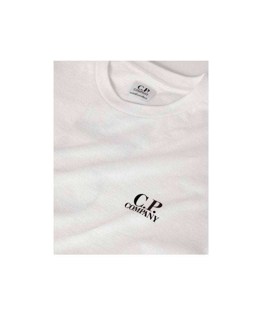 Image for C.P Company Boys Cotton Logo T-shirt White