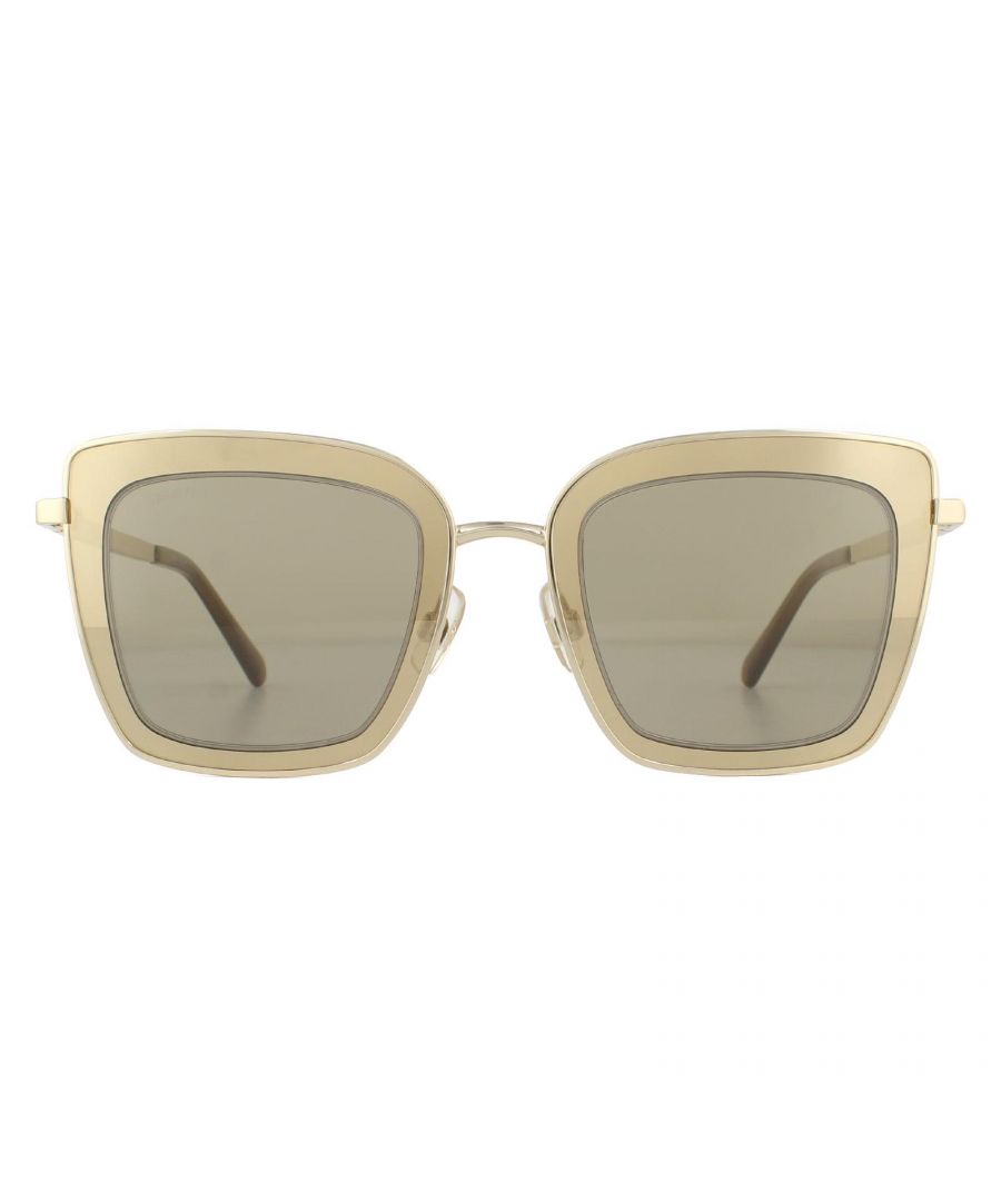 Swarovski Sunglasses SK0198 32G Gold Brown Mirror are a glamorous square style with sparking Swarovski crystals along the temples. Plastic tips and adjustable nose pads ensure a comfortable fit.