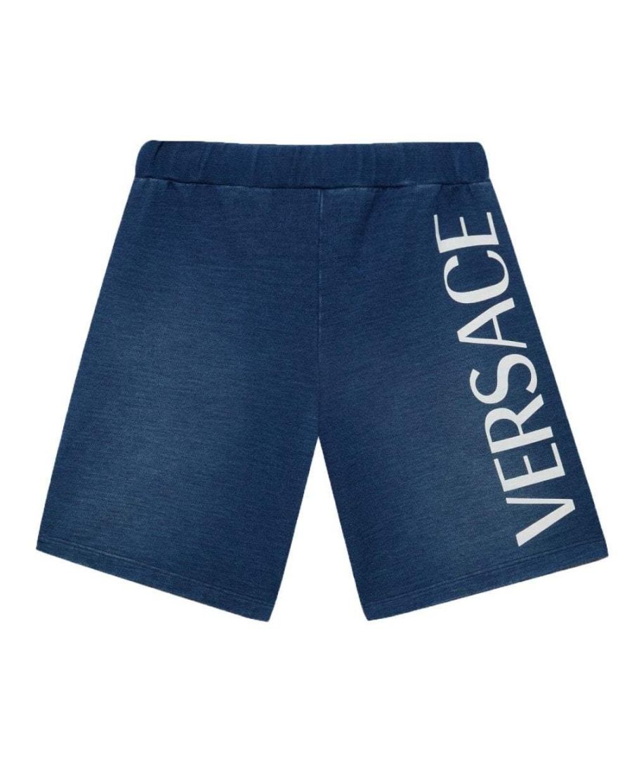 Image for Versace Boys Cotton Shorts Blue