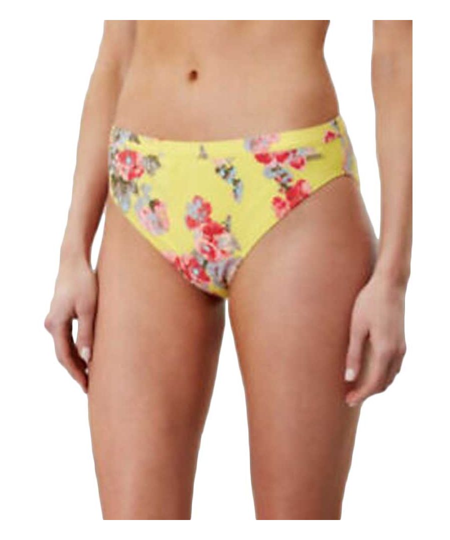 Joules Nixie Bikini Brief, sitting just above the hips. These bikini briefs are fully lined and off moderate coverage.