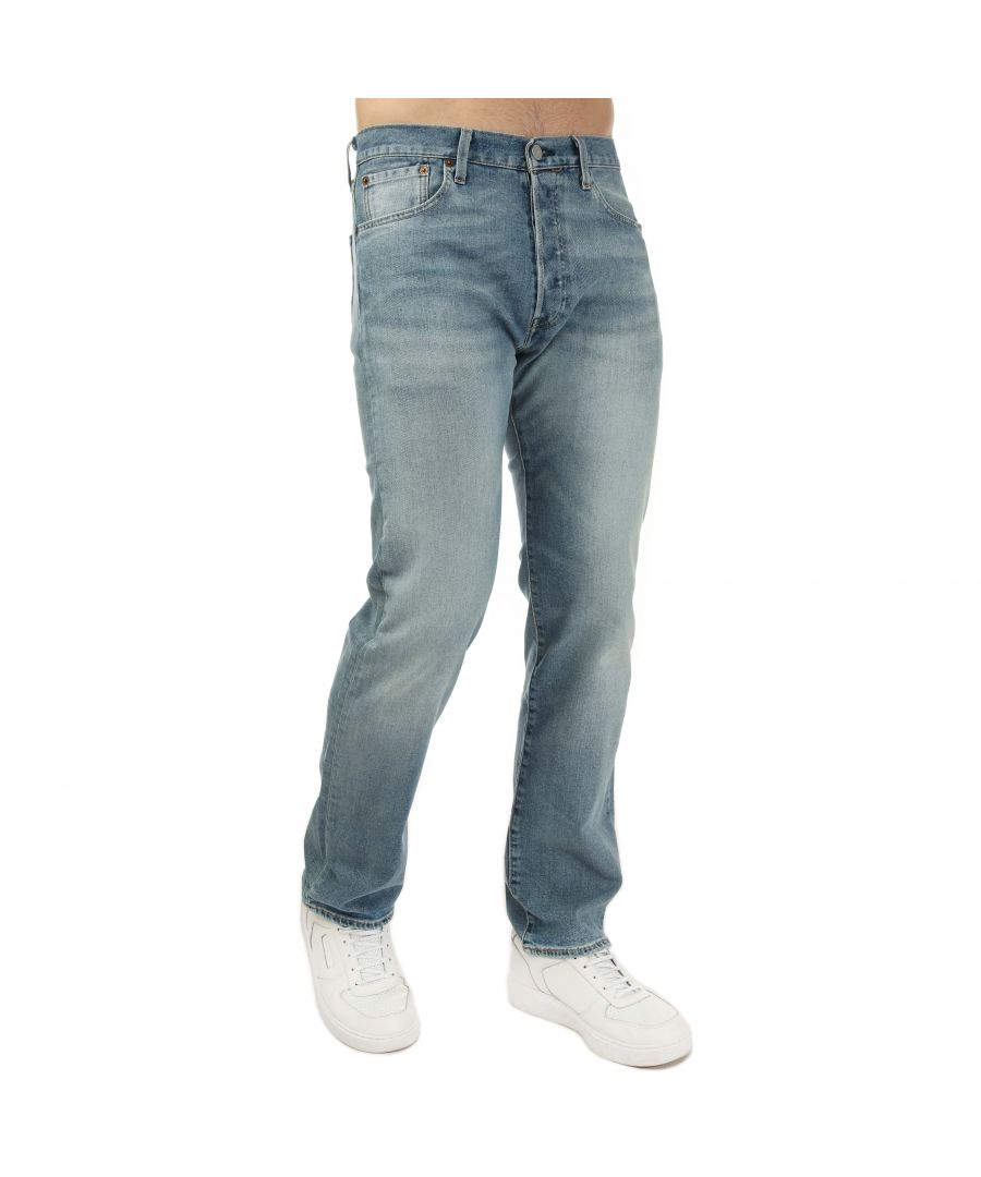 Levi's 501 Sliders jeans originele pasvorm voor heren, lichtblauw