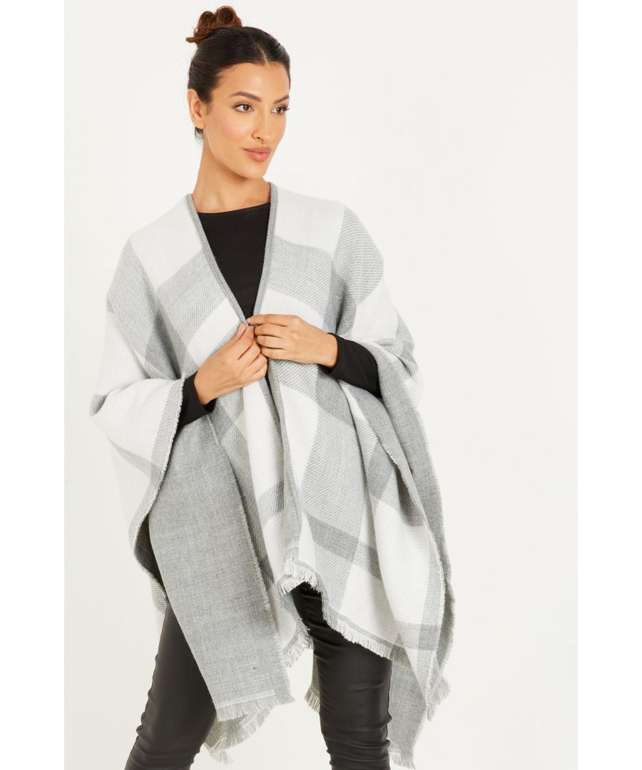 Image for Grey Check Cape