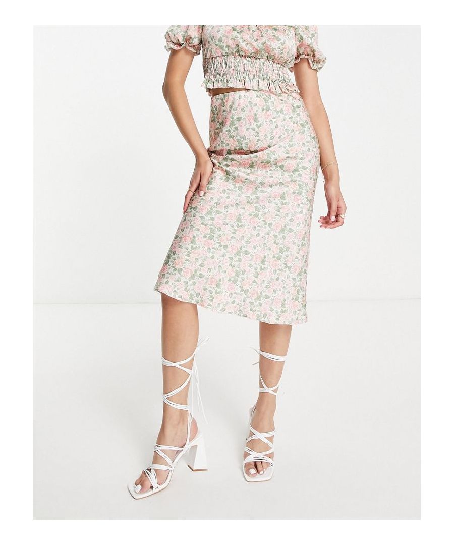 Skirts by Miss Selfridge Part of a co-ord set Top sold separately High rise Bias cut Regular fit Sold By: Asos
