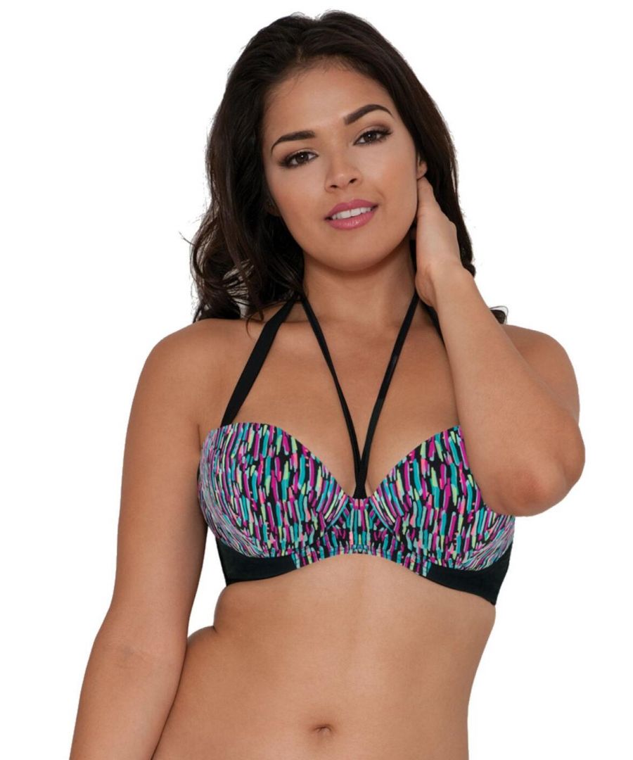 Curvy Kate Womens CS3751 Galaxy Plunge Bikini Top - Multicolour - Size 32D