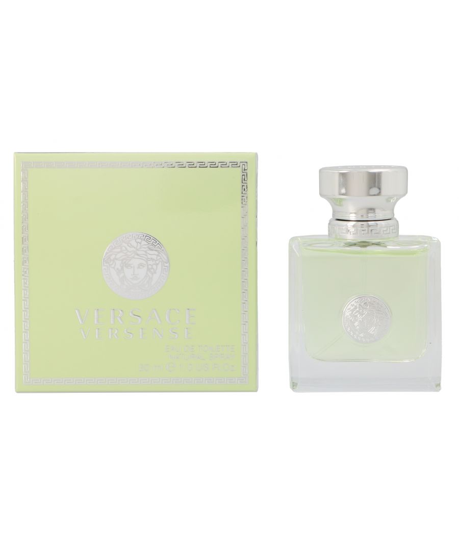 Versense by Versace is a Woody Floral Musk fragrance for women. Versense was launched in 2009. Top notes are Bergamot, Citruses, Green Mandarin, Fig and Pear; middle notes are Cardamom, Lily, Jasmine and Narcissus; base notes are Virginia Cedar, Olive Tree, Musk and Sandalwood.