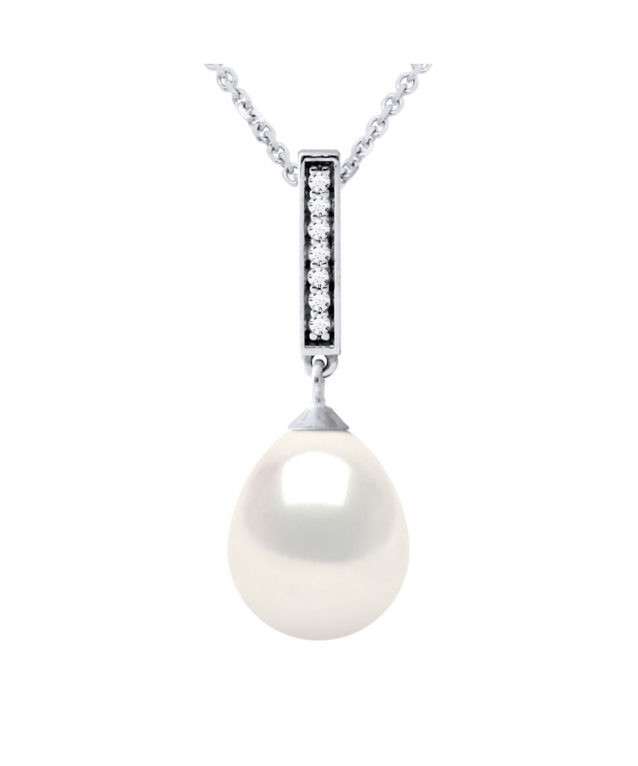 Image for BARETTE Necklace Freshwater Pearl Jewelry 9-10mm White 925