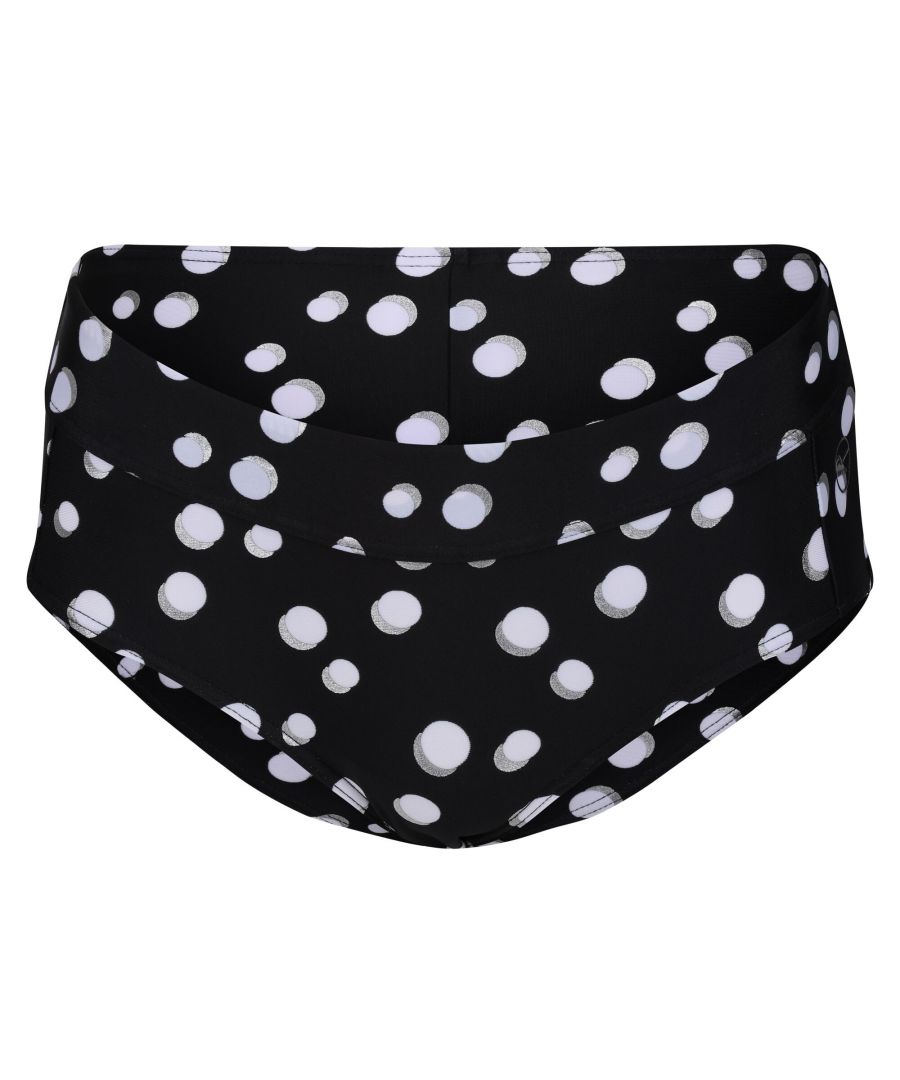 Regatta Womens/Ladies Paloma Polka Dot Bikini Bottoms (Black/White) - Size 18 UK