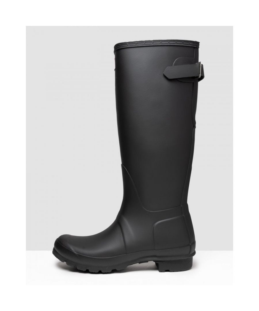 Hunter Womens Original Back Adjustable Boots - Black - Size UK 7