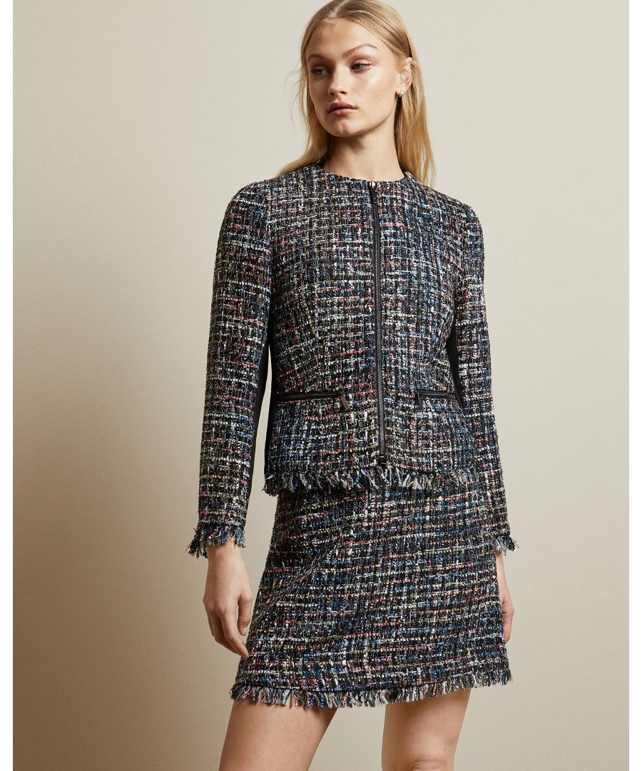 ted baker boucle coat