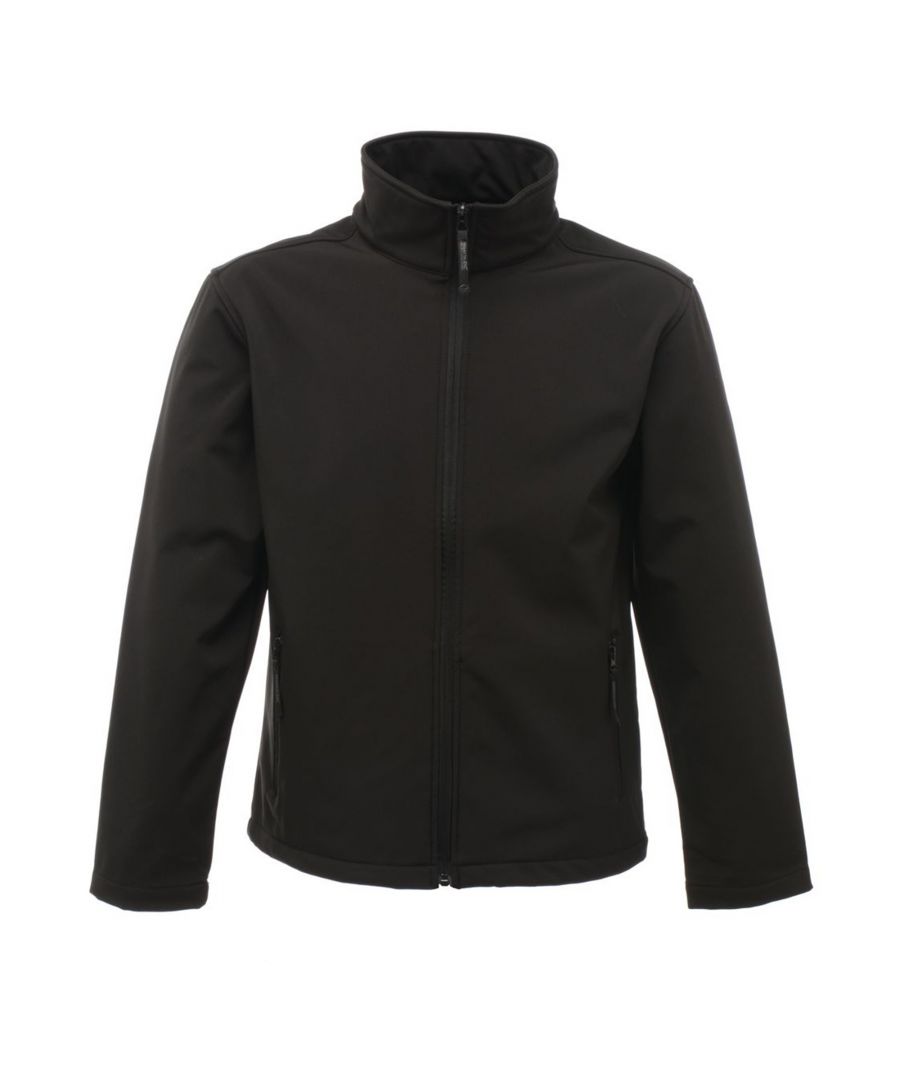 Image for Regatta Professional Mens Classic 3 Layer Zip Up Softshell Jacket (Black)