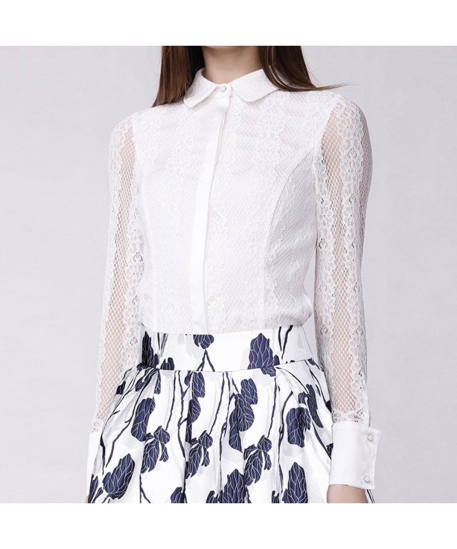 Lange mouwen Lace Tailor Shirt