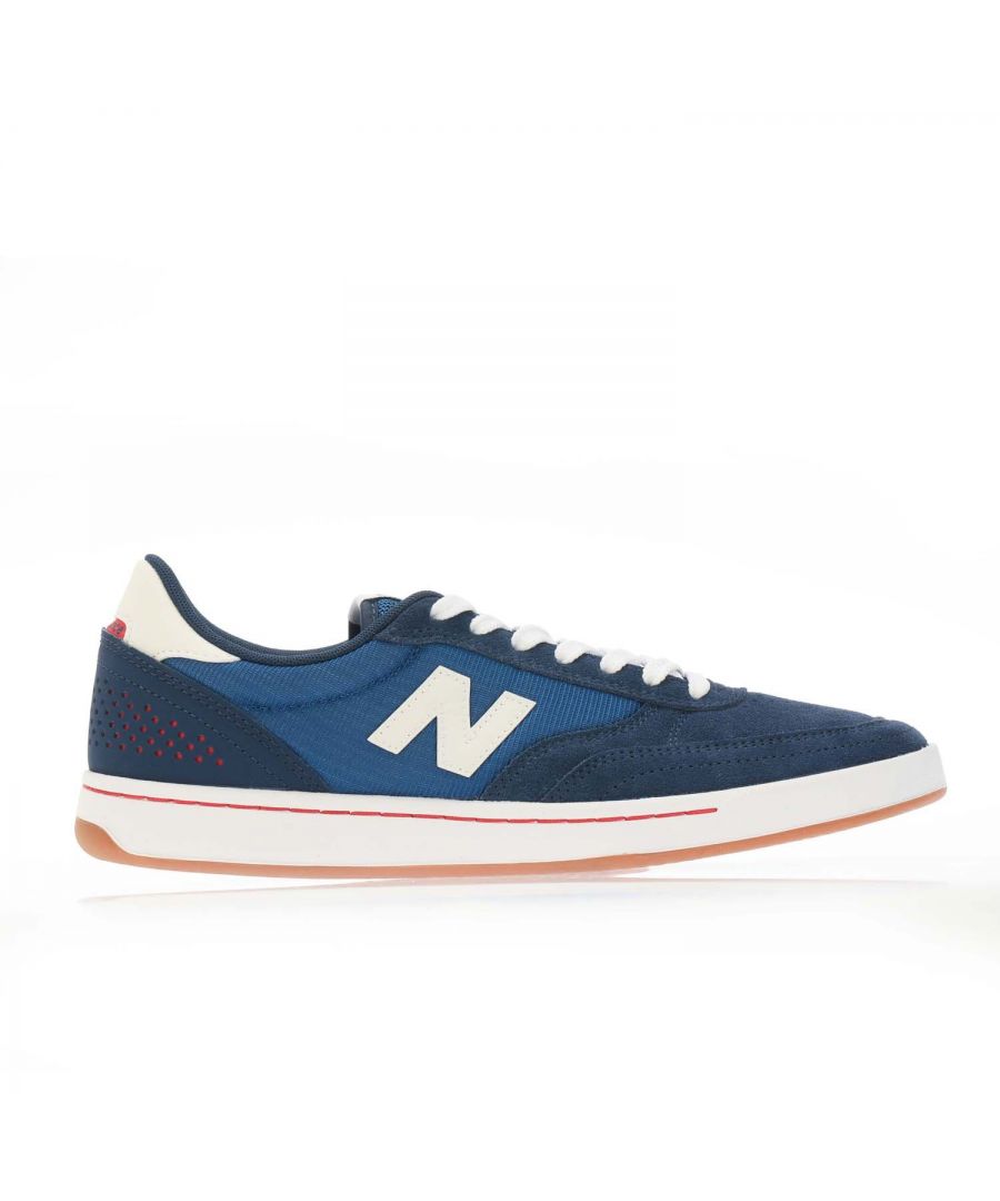 New Balance Mens Numeric 440 Skateboard Shoes in Navy-White Suede - Size UK 9