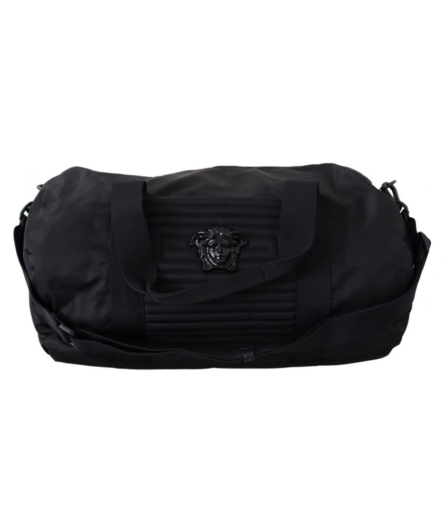 Image for Versace Black Nylon Travel Bag