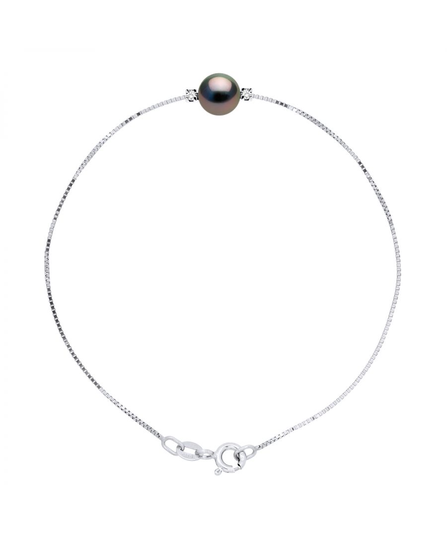 Image for DIADEMA - Bracelet in Silver - Tahiti Pearl and Diamonds