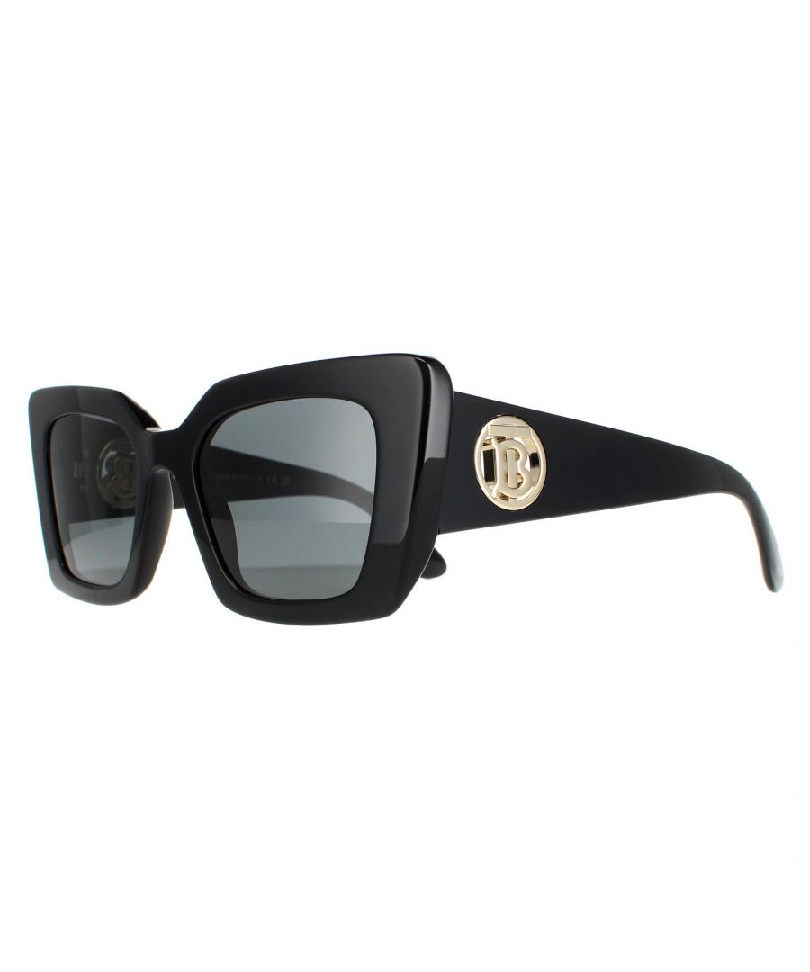 Burberry Square Womens Black Dark Grey BE4344 Daisy - One Size