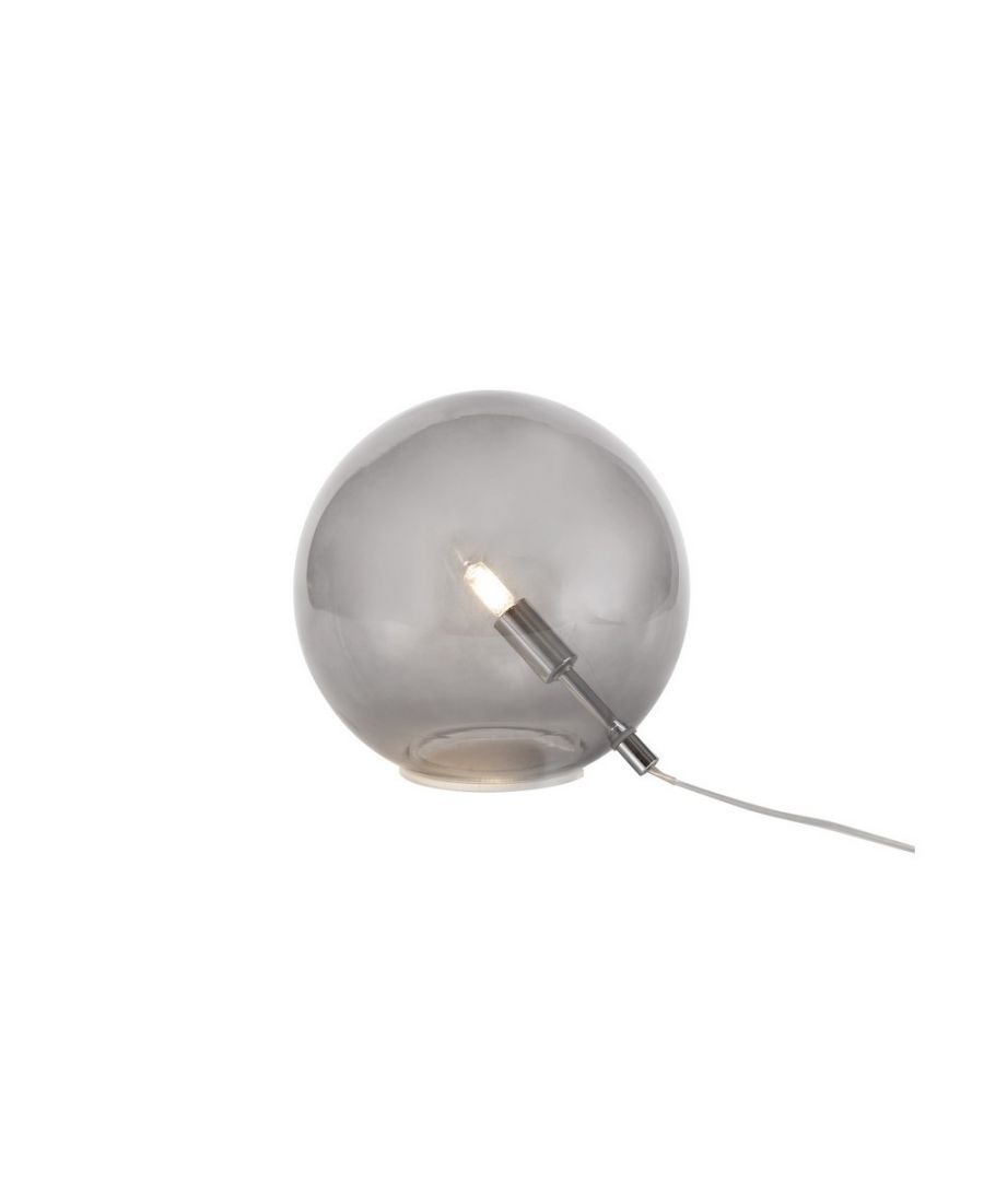 Image for Table Lamp, 1 x G9, Polished Chrome, Smoked Glass