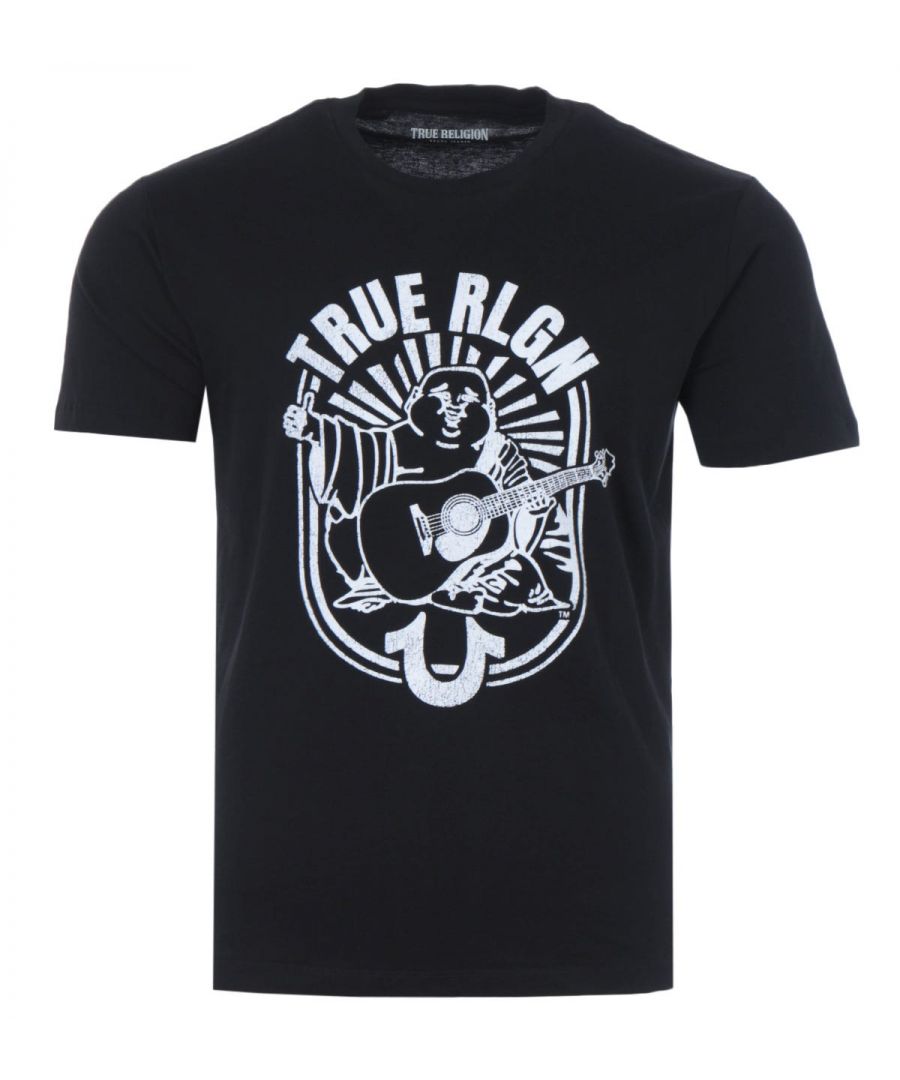 True Religion Stacked Logo Crew Neck T 