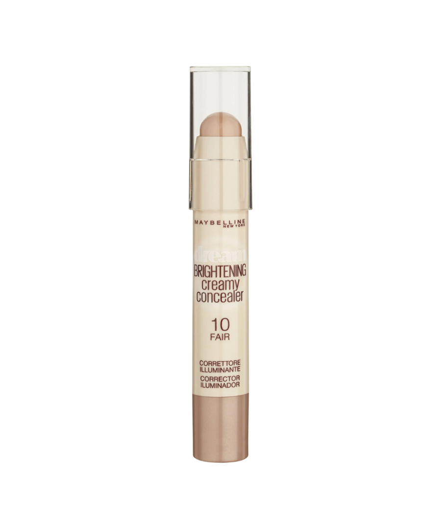 Maybelline's Dream Brightening Concealer is a creamy, blendable crayon that instantly camouflages dark circles for a more wide-awake appearance.