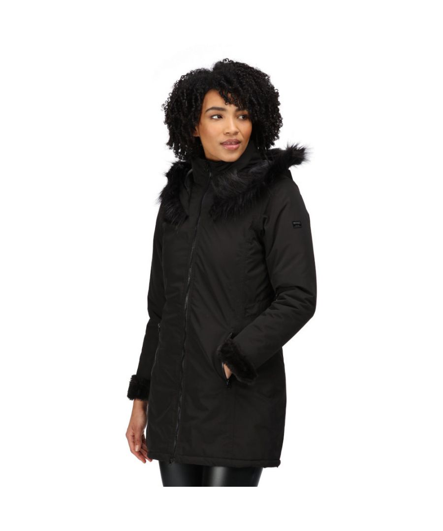 black parka coat size 20