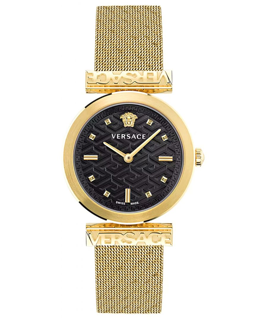 versace regalia womens gold watch ve6j00723 stainless steel (archived) - one size