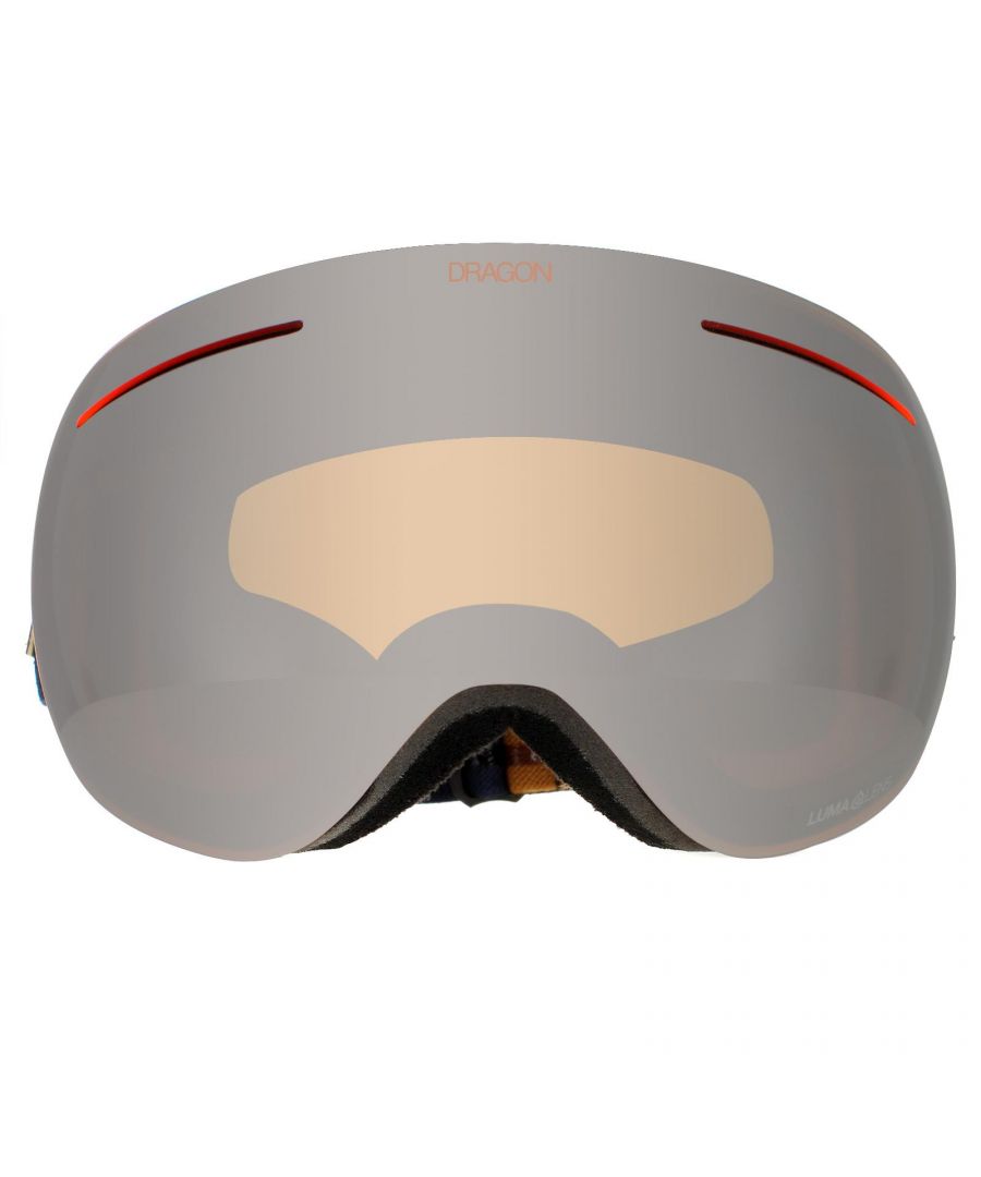 Dragon Coyote Unisex Lumalens Silver Ionized + Lumalens Violet X1  Goggles feature Dragon's awesome frameless technology for fantastic all round vision which is further enhances by the awesome Lumalens colour optimised lensed with super anti-fog coating. They are helmet compatible and have triple layer face foam with micro fleece lining for a secure and comfortable large it