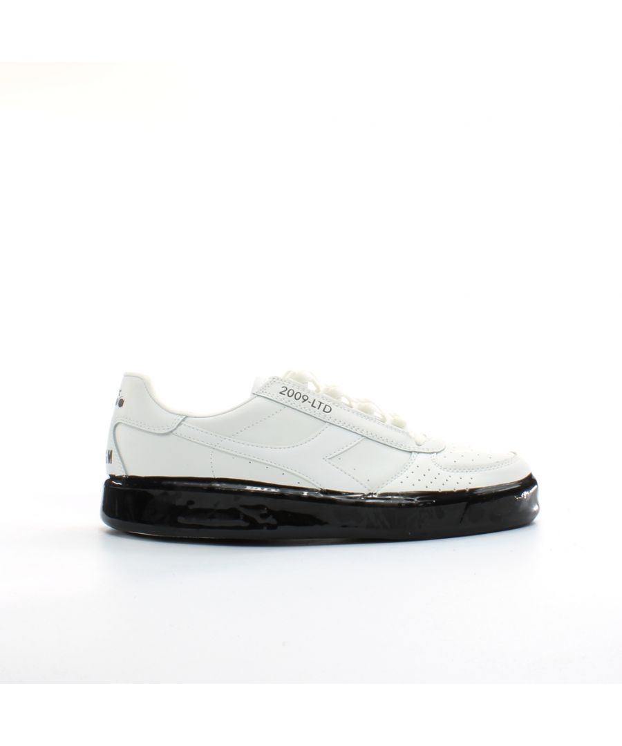 Diadora B.Elite MSGM Mens White Trainers Leather (archived) - Size UK 4.5