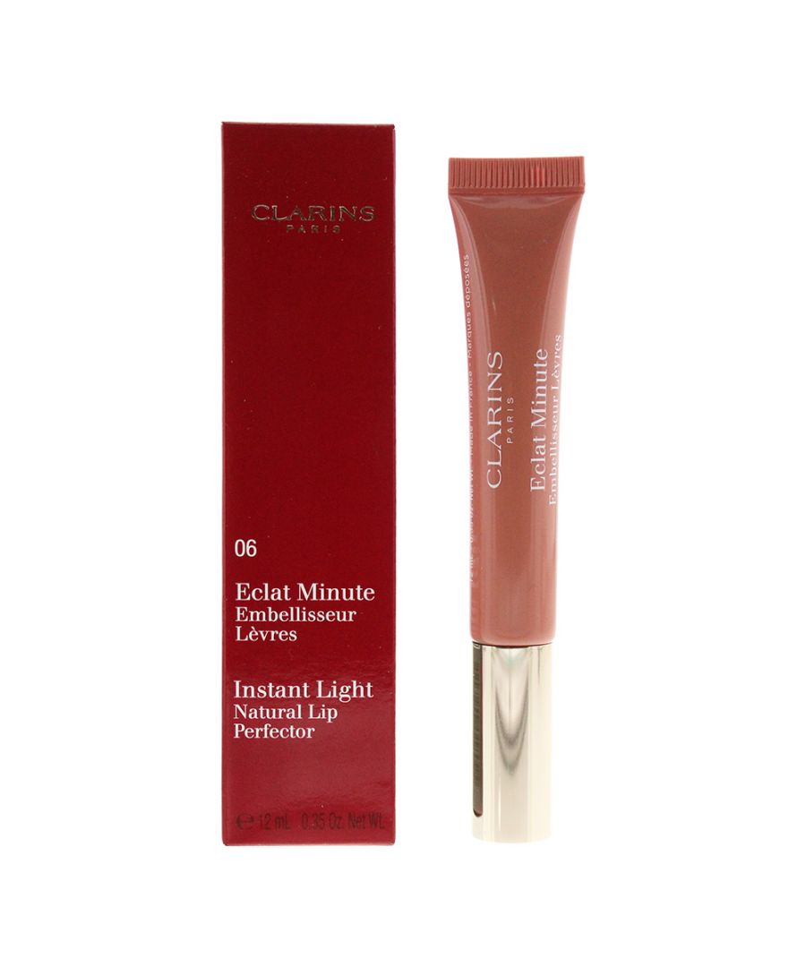 Image for Clarins Instant Light Natural Lip Perfector 06 Rosewood Shimmer Lip Gloss 12ml