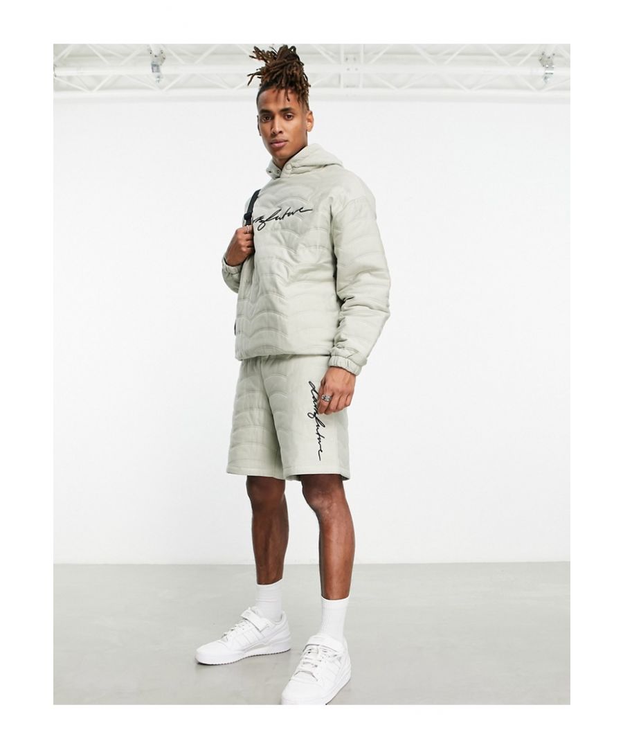 Shorts by ASOS DESIGN Part of a co-ord set Sweatshirt sold separately Quilted design Drawstring waistband Side pockets Relaxed fit Sold by Asos