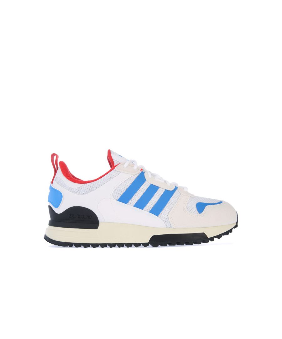 Junior adidas Originals ZX 700 HD Trainers in white.- Mesh and synthetic suede upper.- Lace up fastening.- EVA Midsole.- OrthoLite® sockliner.- Trefoil branding to the tongue and 3-Stripes to the sidewalls.- Rubber outsole. - Textile and Synthetic upper  Synthetic lining  Synthetic sole.- Ref.: FX5235