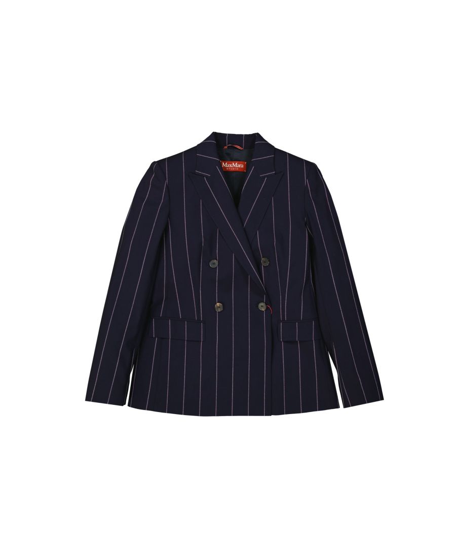 - Composition: 95% wool 5% elastane - Double breasted button closure - Two side pockets - One back vent - Machine wash (delicate) - Made in Extra EU - MPN 2360410837600-ACUME_002 - Gender: WOMEN - Code: JKT SO 2 JD 00 O42 S3 T